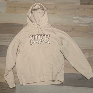 Nike grey tag vintage hoodie NWOT embroidered center swoosh
Size: XL. Tan color